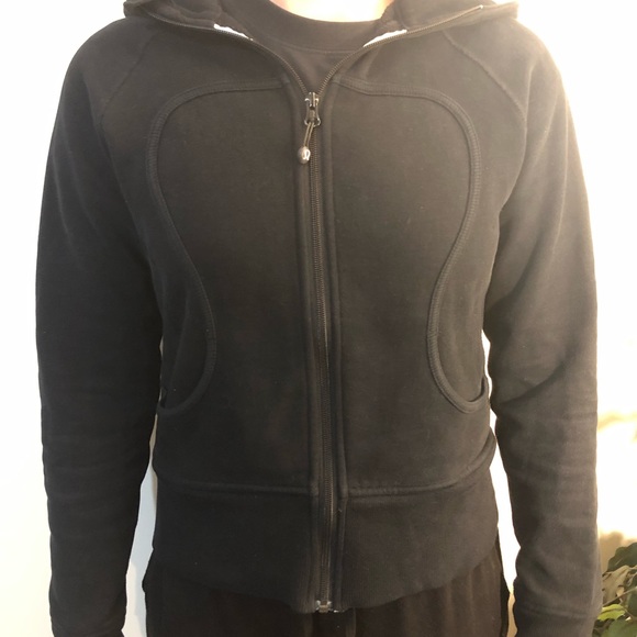 SOLD Black and white lululemon scuba hoodie - Picture 2 of 5